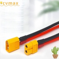 CYMX XT60 Cable Connector, Silicone 14AWG 12AWG Male Female XT60H Plug, 10CM 15CM Copper with Sheath