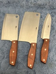 德國 Fissler 菲仕樂 廚房刀具三件套 (中式刀+水果刀) | 冰鍛工藝 | 專櫃正貨
