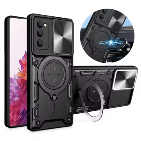 For Samsung Galaxy S20 FE 5G Case Car Magnetic Metal Ring Stand Armor Case For Galaxy S20 FE 2022 S2