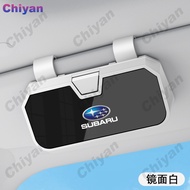 Multifunction Goatskin Genuine Leather Car Sunglasses Case Holder Clip Card Ticket Sun Visor Lenses 