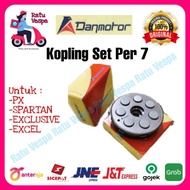 Kopling Set Per 7 Vespa PX,Exclusive,EXCEL Danmotor