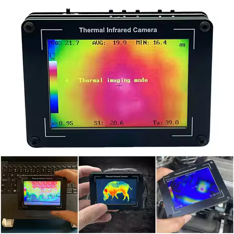 3.5 Inch Thermal Infrared Camera -40-450℃ Measurement 32x24 Pixel Thermal Imaging Camera Thermal Cam