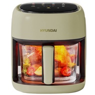 HYUNDAI 4L large-capacity air fryer visualization air fryer household all-in-one oven electric fryer Thickened glass liner uncoated