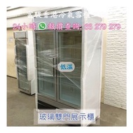 商用雙門玻璃冷凍展示櫃 (風冷) 95%new Professional Commercial Freezer 二手商用立式雪櫃 玻璃冷藏櫃 不銹鋼雪櫃 冷藏櫃 冷凍冰箱 冷凍櫃 Commercial