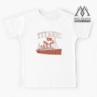 Titanic Vintage Cruise Sinking Ship Atlantic Ocean Voyage Kids T-Shirt - Unisex #555