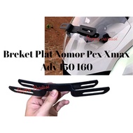 Honda Pcx Xmax Adv 150 160 Motorcycle License Plate Mount Bracket Front Visor Thick Material Anti Shake