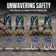 5-Point Full Body Safety Harness for High-Altitude Work and Fall Protection, for Professionals - for