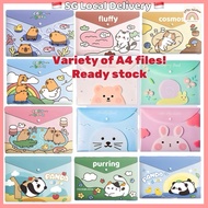 A4 PVC File Children Worksheet File Holder Stationery Storage Children Day Gift Birthday Goodie Bag