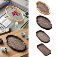 [Ababixa] Begonia Flower Glass Tray Serving Platter Storage Cake Decorative Tray for Hotel Events