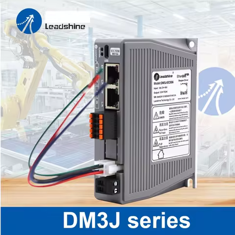 Leadshine DM3J Stepper Motor Driver 20-50VDC EtherCAT Suitable for NEMA17 NEMA23 NEMA34 Stepping Mot