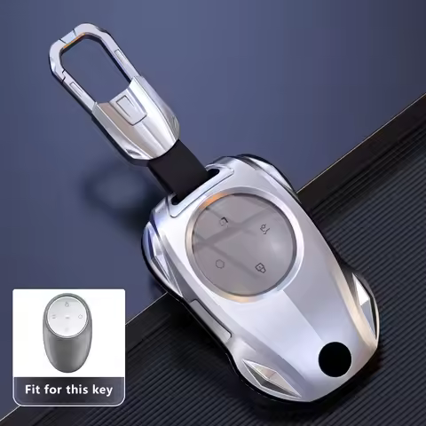 Zinc Alloy Key Fob for Toyota BZ3X Bózhì Platinum 3X BZ 3X 2025 4 Buttons Keychain Remote Case Shell