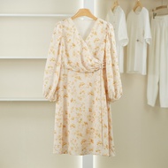 Medi Fashion [DS]50604298  Spring Fashion Floral V-Neck Temperament Dress