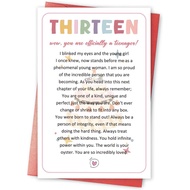 Thirteen Birthday Card for Daughter, Sentimental 13th Birthday Card for Girl, 13th Birthday Card Gif