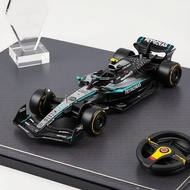 Bburago 1:43 W16 F1 Diecast - 2025 F1 Team W16 George Russell & Kimi Antonelli F1 Car Model