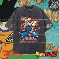 24h shipping N9THNOVA Dragon Ball print style, versatile, pure washed T-shirt