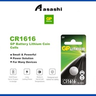 GP Lithium Coin Cells Battery CR1616 [ Card of 1s ] (DL1616 BR1616 ECR1616 280-209 GPCR1616 KCR1616 