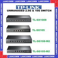 TP-LINK TL-SX1008 | TL-SX105 | TL-SG108-M2 | TL-SG105-M2 2.5G & 10G Desktop/Rackmount Switch