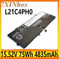 7XINbox L21C4PH0 L21B4PH0 L21D4PH0 15.52V 75Wh 4835mAh Laptop Battery For Lenovo Yoga 9 14IAP7 82LU 