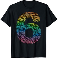 Men's cotton T-shirt 67 Six Seven Cool Matching 6-7 Rainbow Design Funny 6 7 Meme T-Shirt