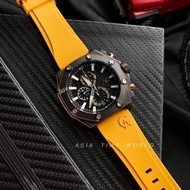 [Original] Alexandre Christie 9601MCRIPBAYL Chronograph Men Watch with Yellow Silicone Strap
