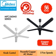 Midea 5 Blades Copper Motor Ceiling Fan Kipas Siling ( 56" ) MFC-560M0BMK / MFC-560M0BMW