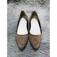 Suede Pointed Toe Flats