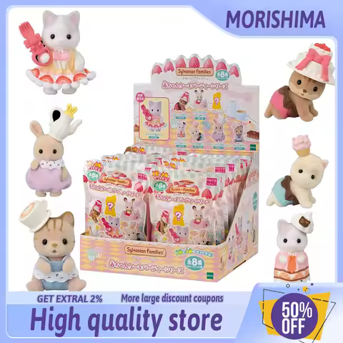 sylvanian Families Cake meeting Mystery Box figures Ternurine sylvanian family blind box action figu