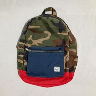 Herschel 加拿大品牌後背包-迷彩/紅/藍配色 筆電包/休閒書包/男女適用