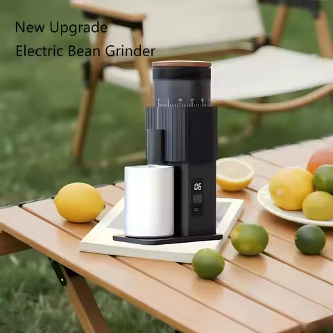 CF WISDOM New Portable Electric Coffee Grinder with Adjustable Coarse 402 Stainless Steel Six Star G