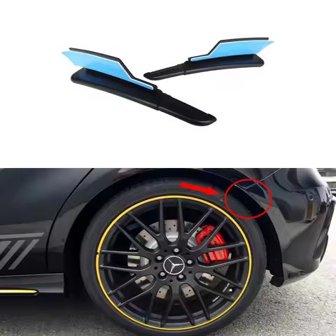 Carbon Fiber Rear Bumper Cover Trim Fender Flare Extension Wheel Eyebrow For Mercedes W176 A160 A180