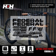 COD Cutting Sticker Sepeda FEDERAL Competition Stiker cycle 2000 cad technology Street Cat MTB 21