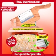 Pengiris Keripik TEMPE sagu tapioka bulat TEMPE gorengan mendoan - Alat Pemotong Serbaguna