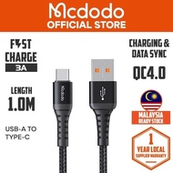 【1yr Warranty】 MCDODO Strong SR Nylon Braided USB to L Type C Micro Data Cable 0.2 1 Meter CA 226 22
