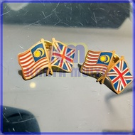 Union Flag Pin Malaysia Flag Pin Cross Flag Malaysia And England - Karya Mulya