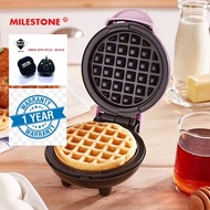Milestone Mini Maker for Individual Waffles, Hash Browns, Keto Chaffles with Easy to Clean, Non-Stic