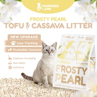 PawmisedLand Frosty Pearl -Mixed Cassava Tofu Litter - 6L to 36L (2.5kg to 15kg) Freesia Bloom Scent