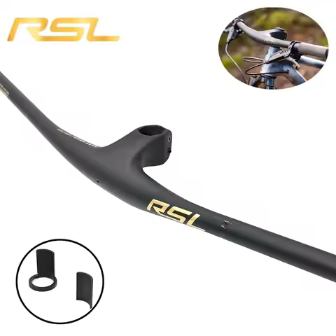 RSL Integrated Full Carbon Handlebar, MTB, Cockpit, 13 degrees Stem, Mountain Handlebar, sem logotip