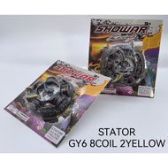 SHOWAR STATOR GY6-125 8COIL 2YELLOW/RUSI TC125-6