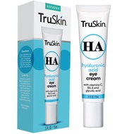 TruSkin Eye Cream for Dark Circles and Puffiness - With Hyaluronic Acid, Glycolic Acid, Vitamins C, 