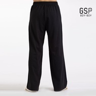 GSP BOY BOY pants Baby French terry Grey-Wide sweat pants กางเกง กางเกงขายาว สีดำ D91GBL