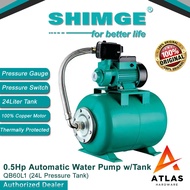 •Automatic Water Pump• Shimge Water pump QB 1/2Hp with Bladder 24liters
