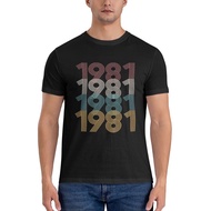 41 Years Old Born In 1981 Fashion Cotton Tshirt Vintage