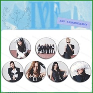 IVE Tinplate Badge Mirror Keychain Fourth Mini Album IVE SECRET Pendant Accessories Stars Periphery