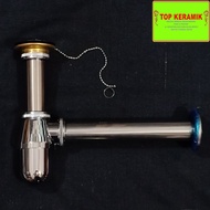 Ernesto Iron Bottle Sink Drain / Siphon