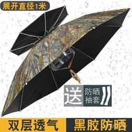 Topi Payung Memancing Topi Payung Lekap Kepala untuk Lelaki dan Wanita Perlindungan Matahari Perlind