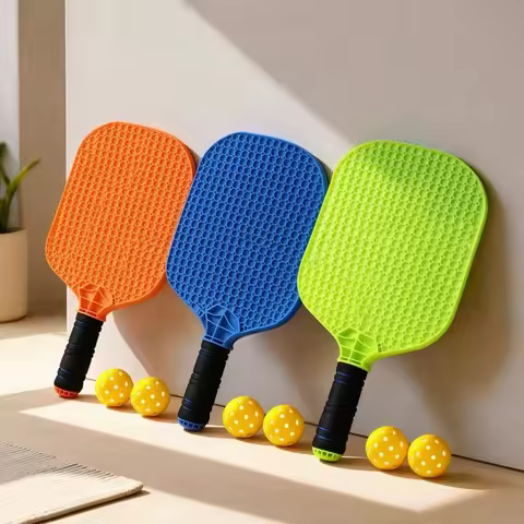 Pickleball Paddle Set with Balls Perforated Pickleball Set with Balls Rackets Non-Slip Sporting Good