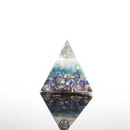 【畢業禮物】藍色漸層海洋生命之樹-奧剛金字塔Orgonite水晶療