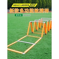 AT-🌞Agility Ladder Rope Ladder Training Ladder Ladder Footstep Coordination Basketball Equipment Fitness Ladder Grid Phy