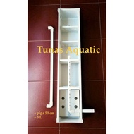 Aquarium filter gutter 60cm + pipe