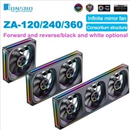 JONSBO ZA-120/240/360 Case Fan 5V/3Pin ARGB Four sided thousand layer mirror combination structure C